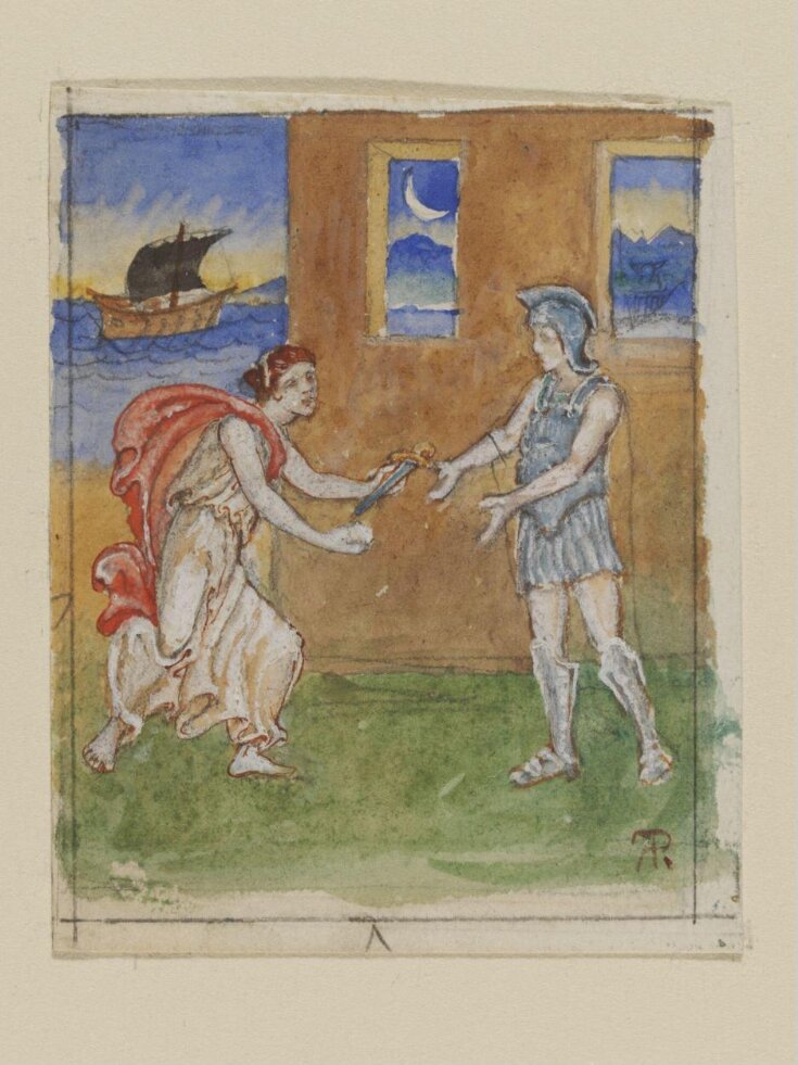 Ariadne Provides Theseus With A Sword To Slay The Minotaur And A Ball Of Thread To Escape The