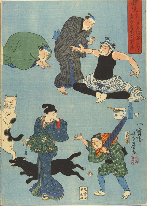 Woodblock print by Utagawa Yoshifusa