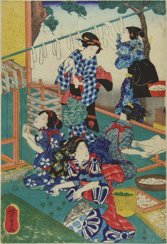 Woodblock print by Utagawa Yoshishige