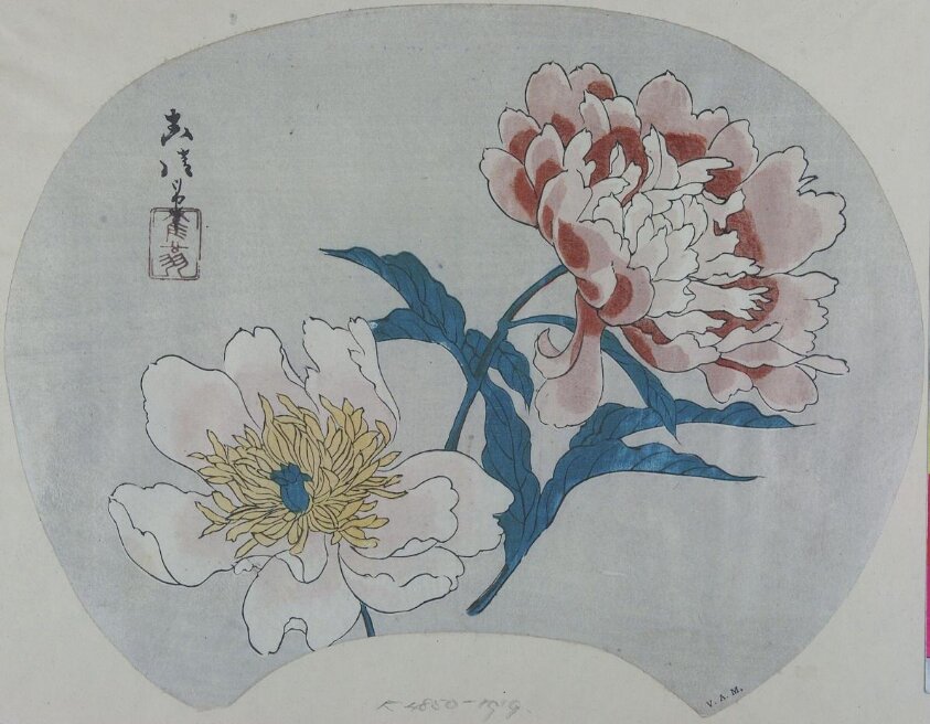 Peonies (ca. 1801-1856) by Kita Busei
