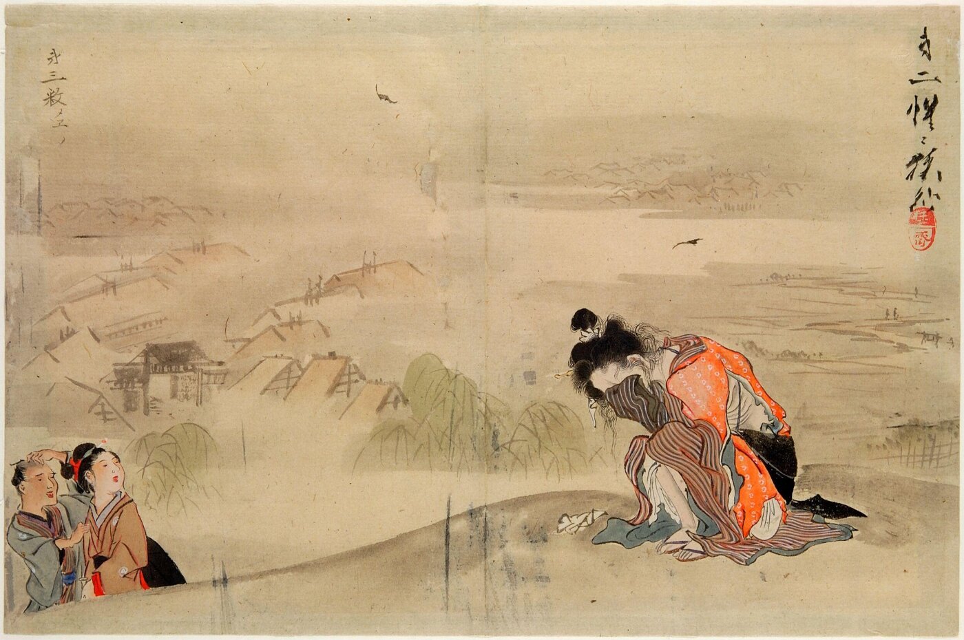 Kawanabe Kyosai, An Unfortunate Tale, II