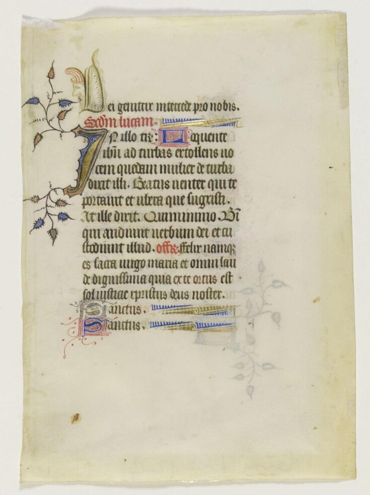 Leaf from a book of hours top image