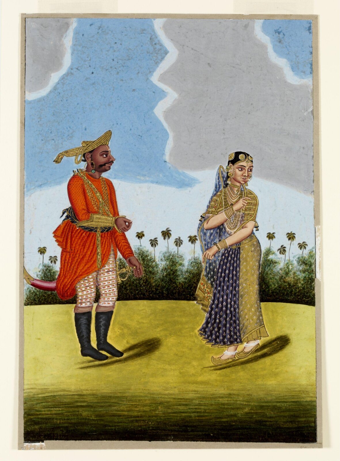 A Maratha Couple, ca. 1800