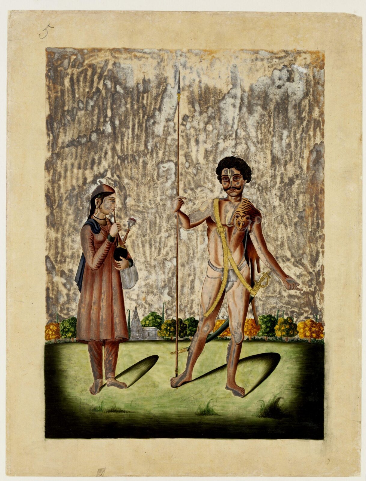 A naked hunter, ca. 1850