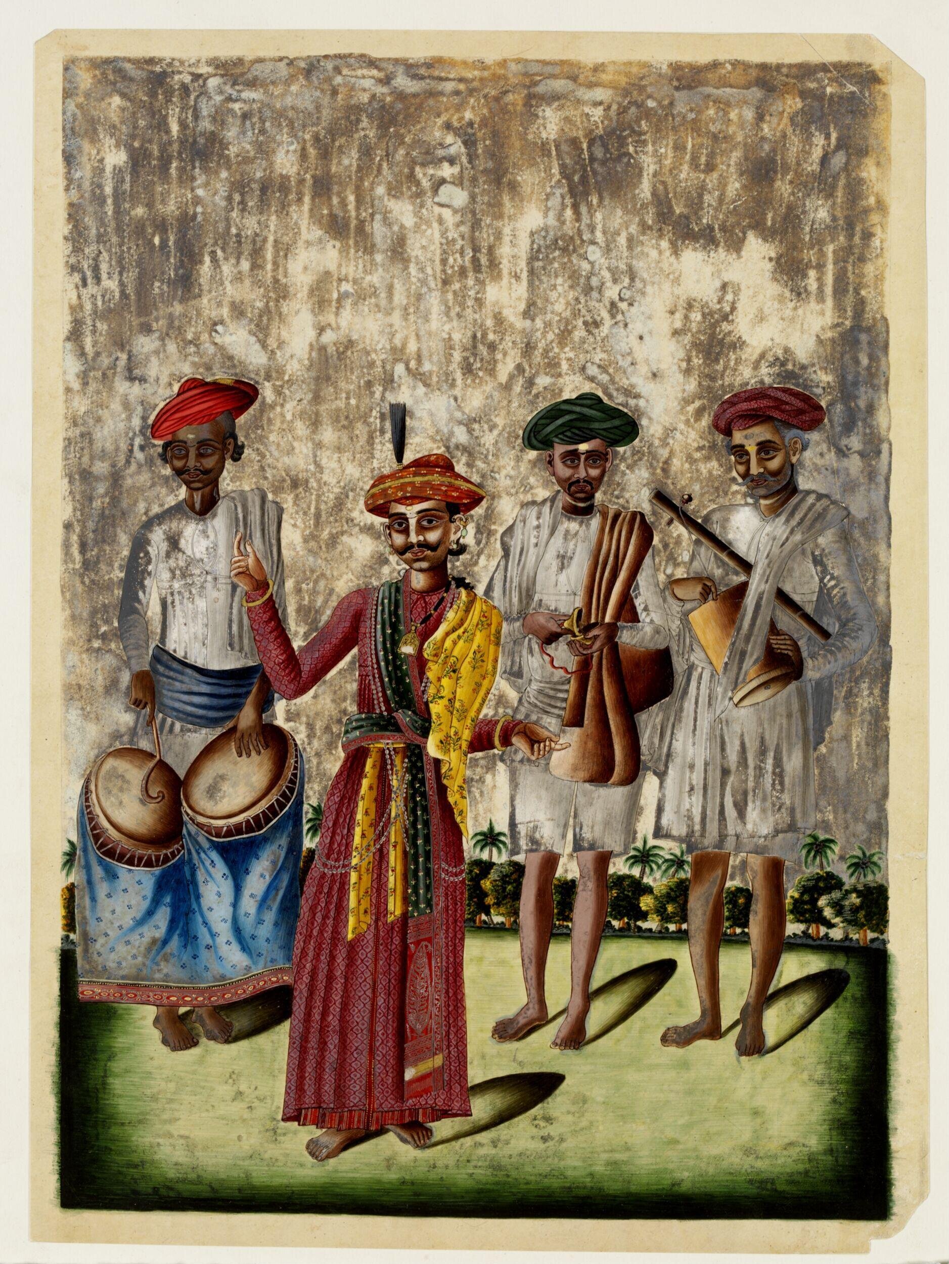 A male dancer or reciter by Unknown