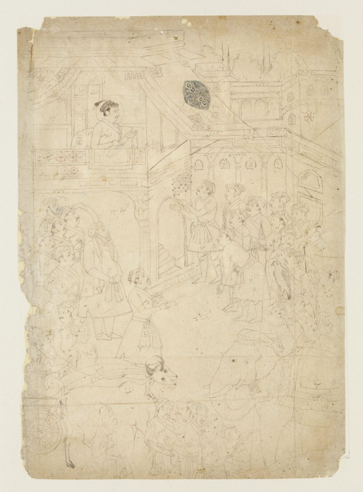 Emperor Jahangir in durbar, 17th century