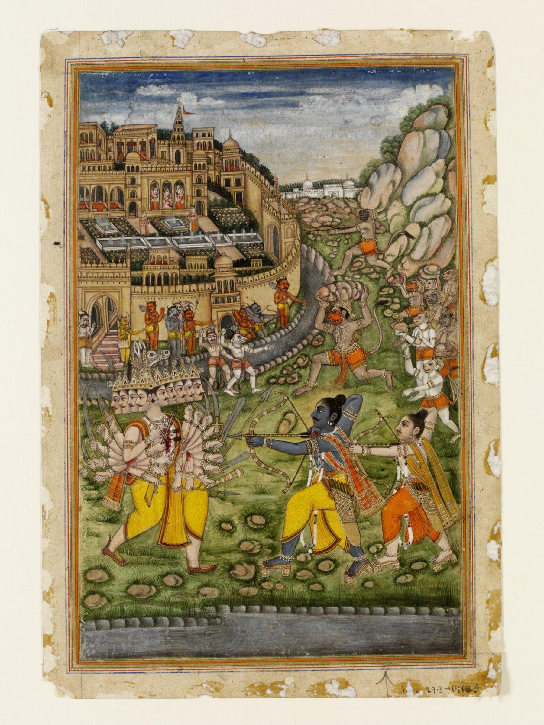 Rama, Lakshmana and Ravana, 19th century