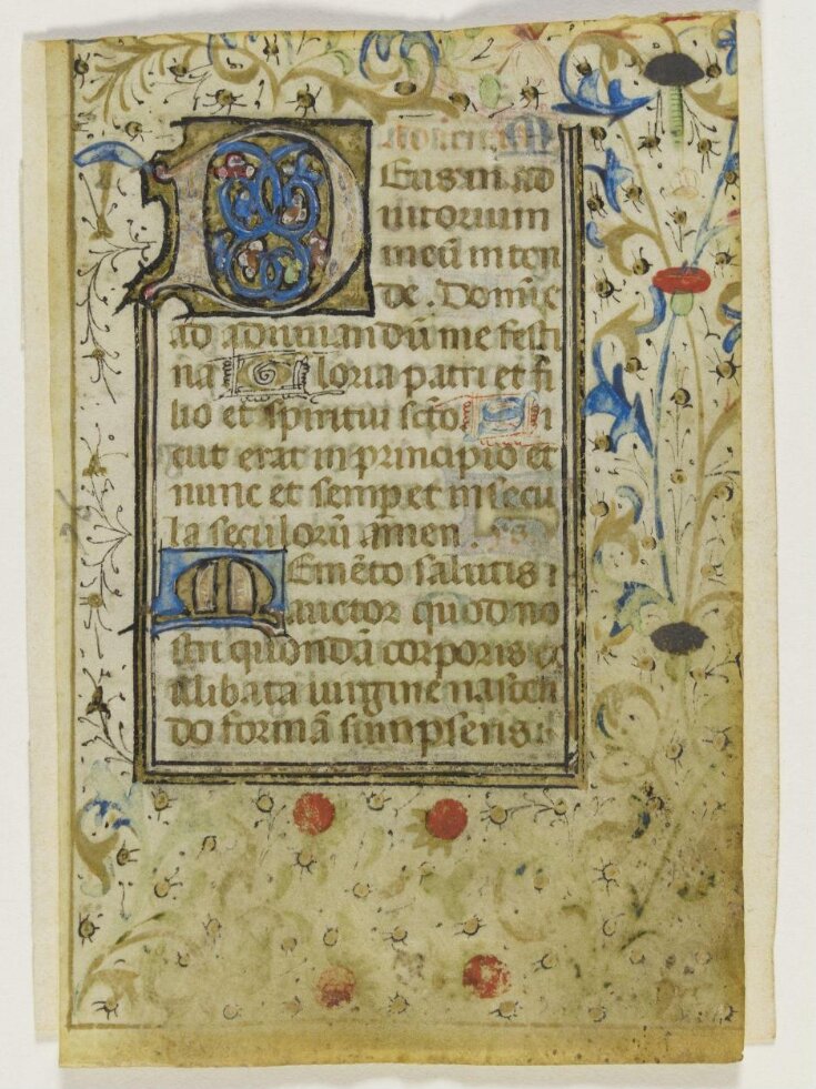 Leaf from a Book of Hours top image