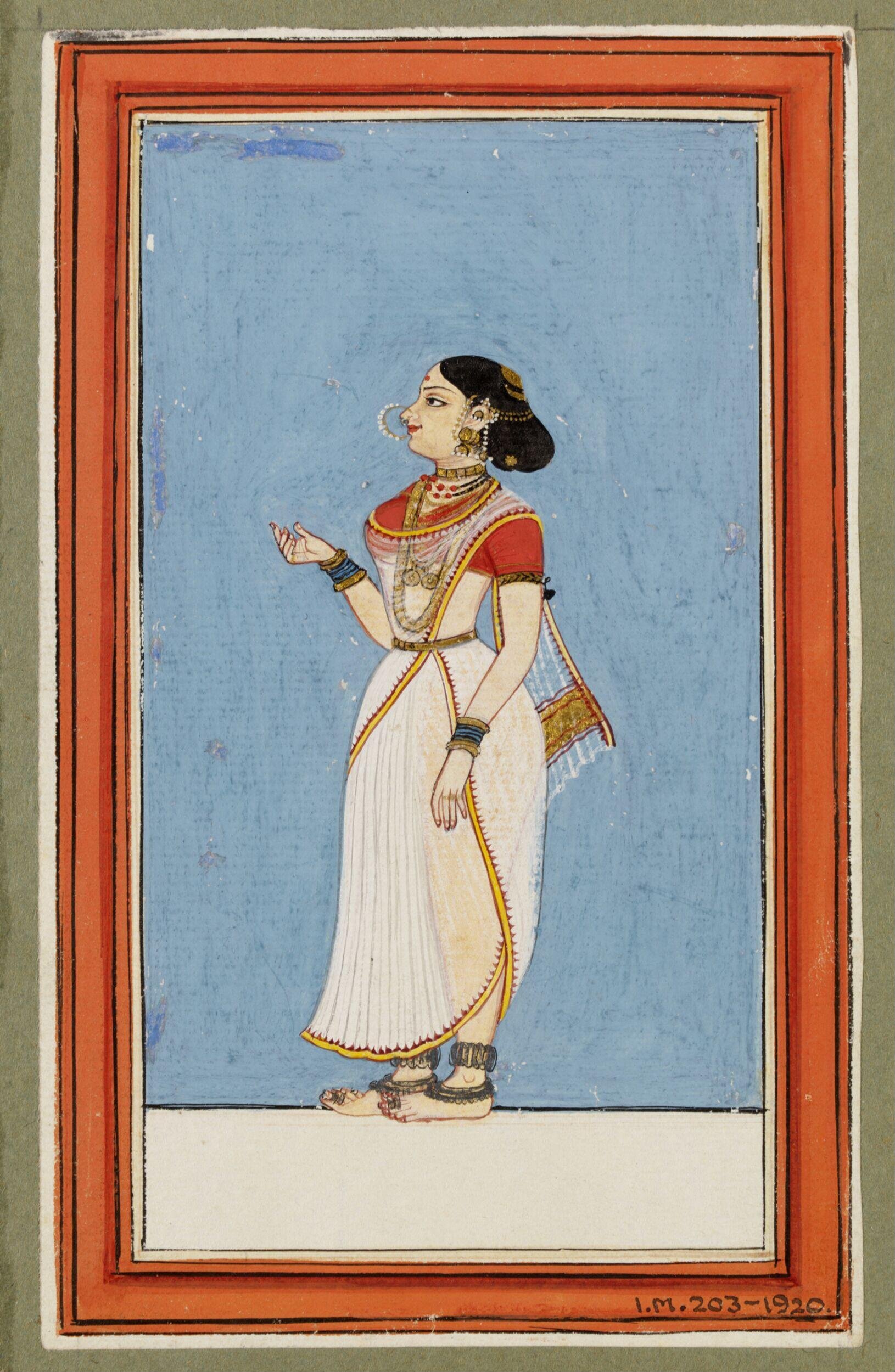 Tamil dancing girl by Unknown