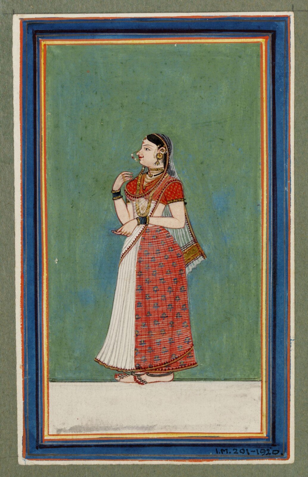Tamil dancing girl, ca. 1780 - ca. 1800
