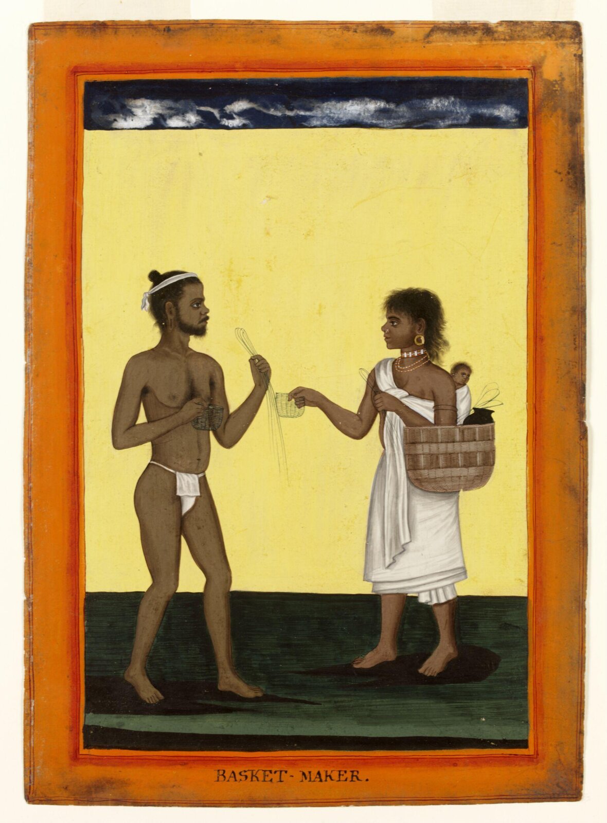 A basket-maker and his wife, ca. 1770