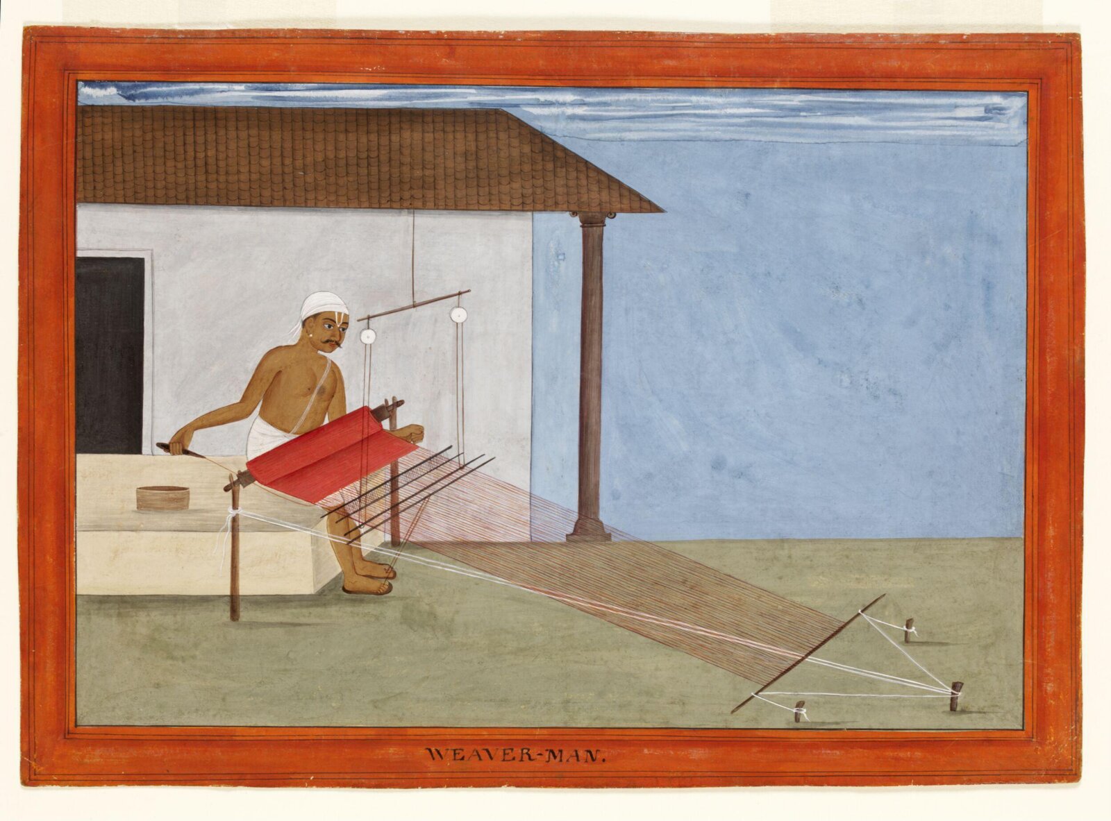 A weaver, ca. 1770