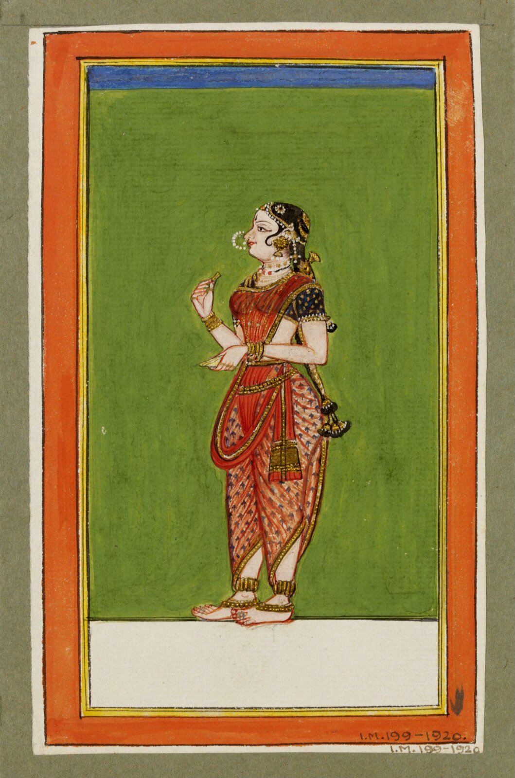 Tamil dancing girl, ca. 1780 - ca. 1800