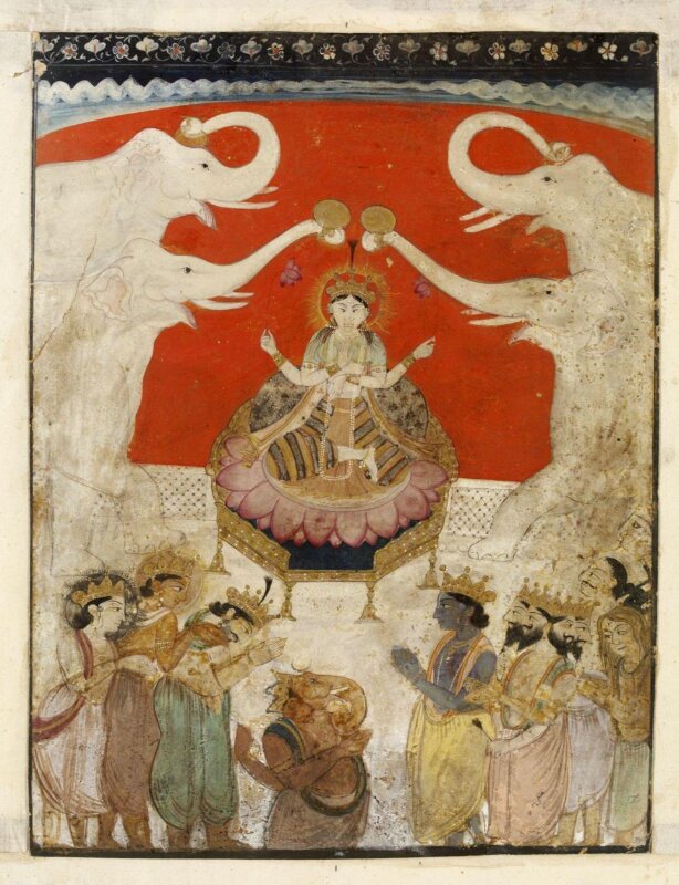 Gaja Lakshmi, Ganesha, Krishna and Brahma