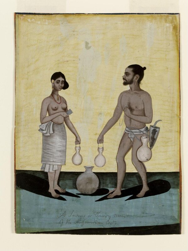 A toddy-tapper and his wife