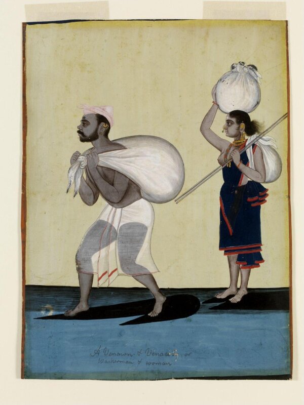 A washerman and his wife