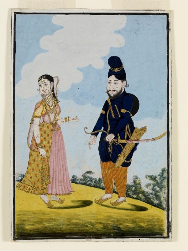 A Sikh Warrior and his wife