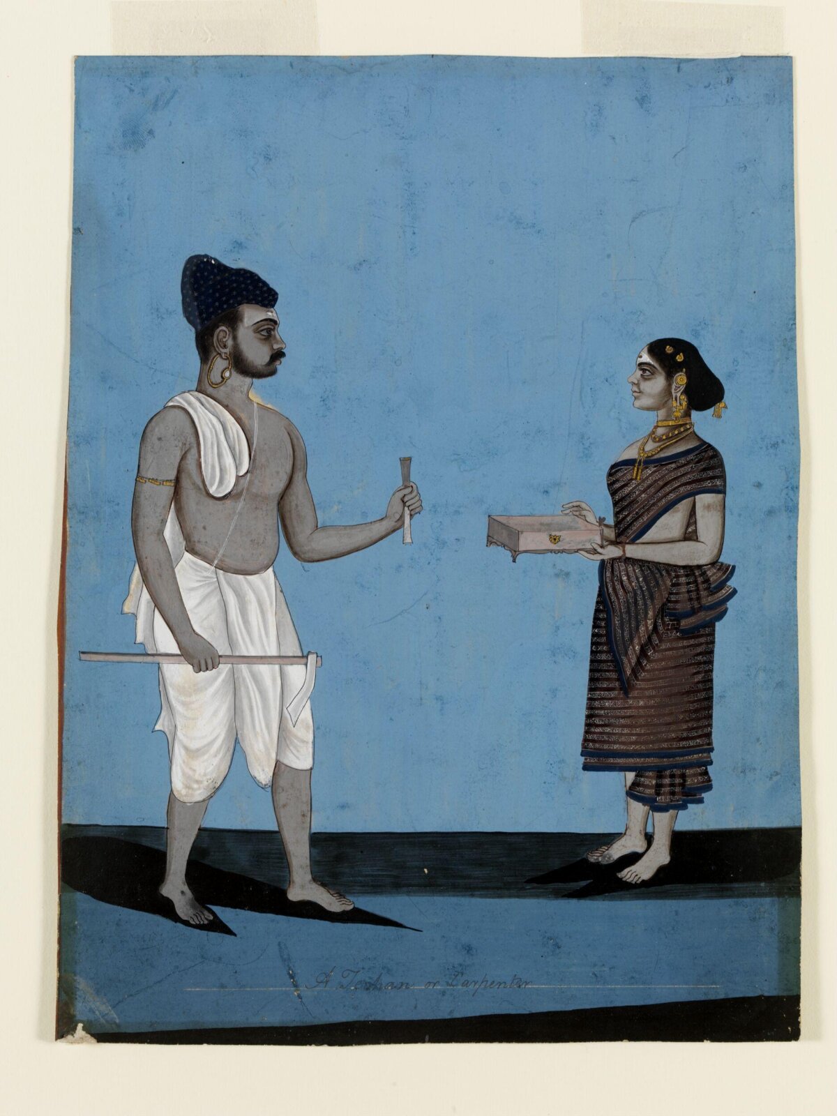 A carpenter and his wife, ca. 1790 - ca. 1800