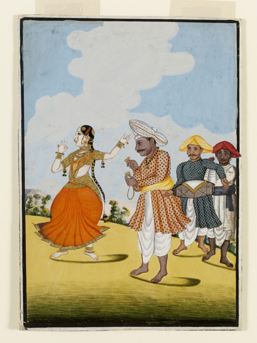 Unknown, A dancing girl with three musicians