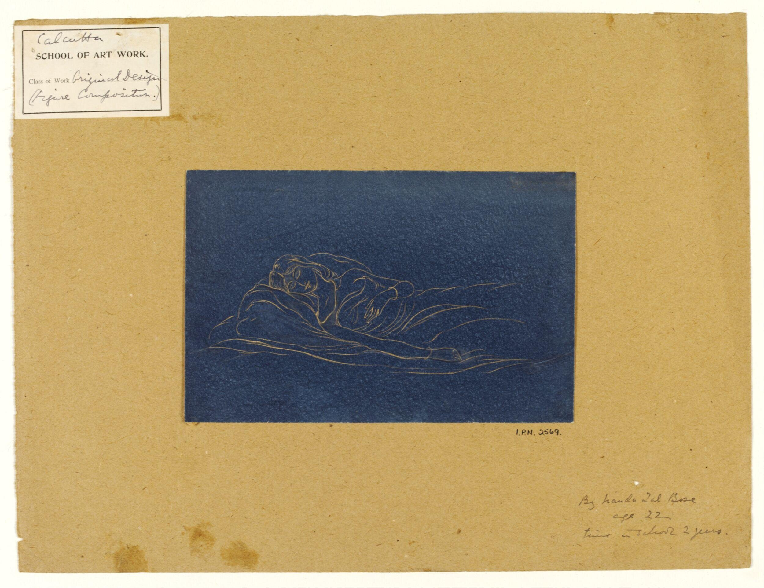 A sleeping girl