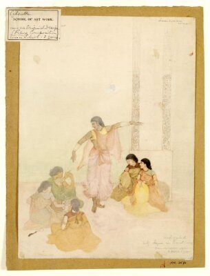 Arjuna in Virata Sabha