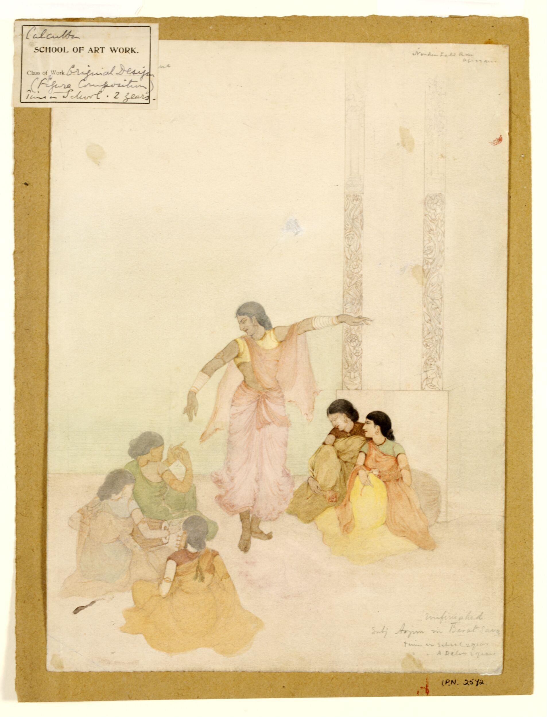 Arjuna in Virata Sabha