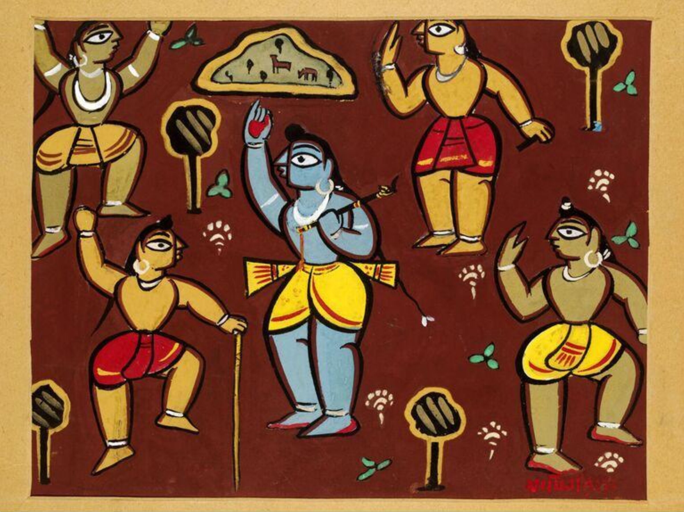 Krishna, Jamini Roy, ca. 1940