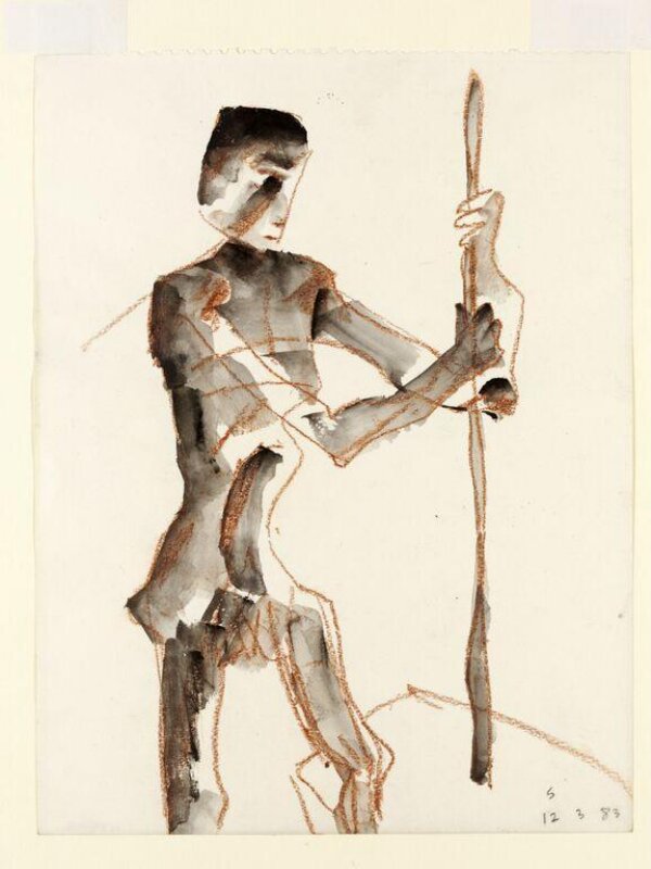 Standing Tribesman with a Spear