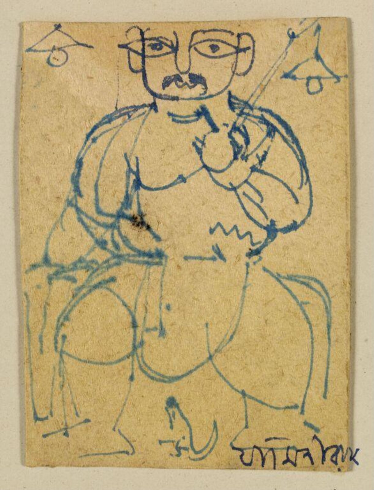 Drawing, Jamini Roy, ca.1942 - ca. 1943