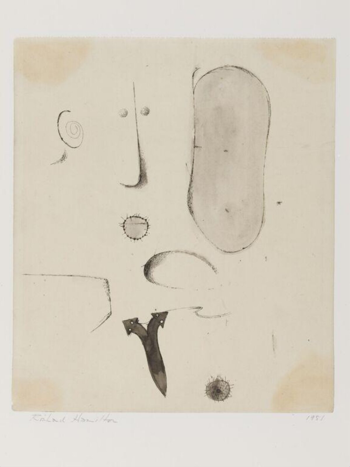 Self portrait, Richard Hamilton, 1951