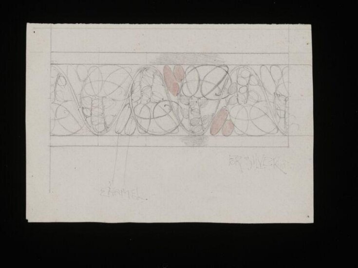 Design for an open-work band set with enamels top image