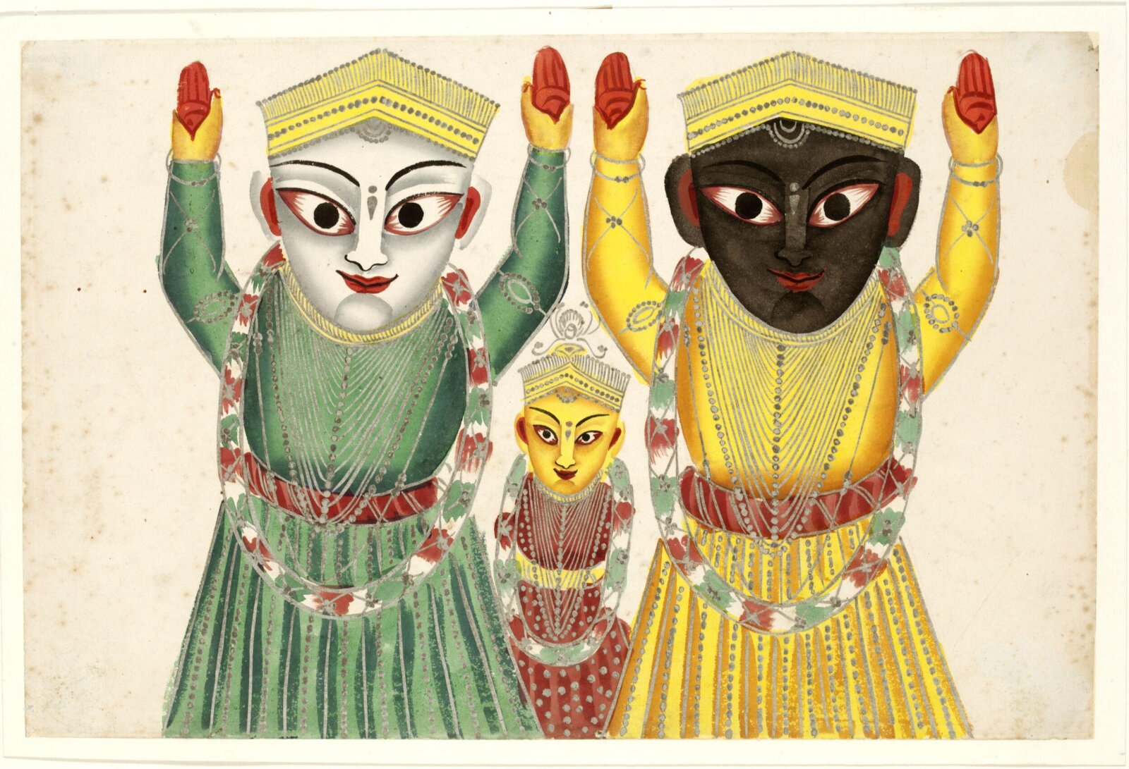 Jagannatha, Balabhadra and Subhadra, ca. 1830