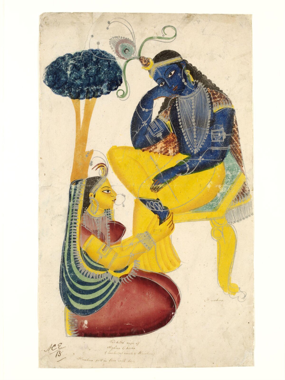 Radha and Krishna, ca. 1850