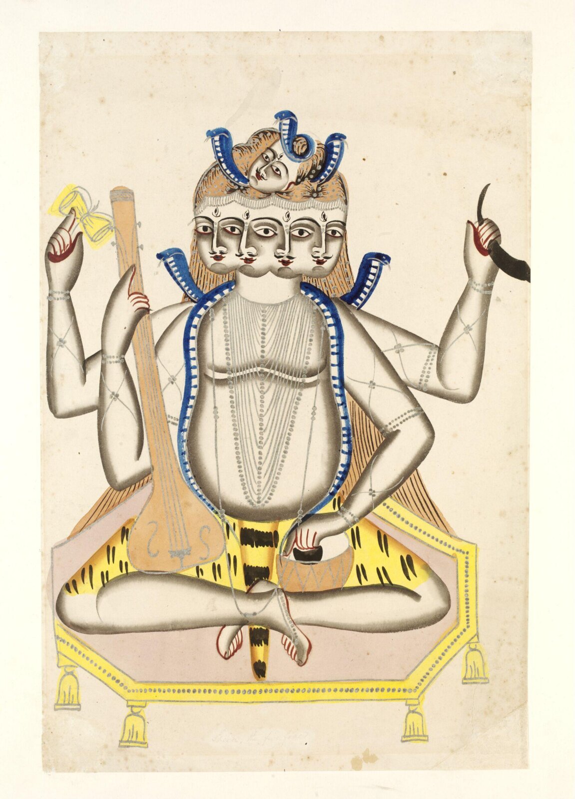 Shiva Panchanana, ca. 1830