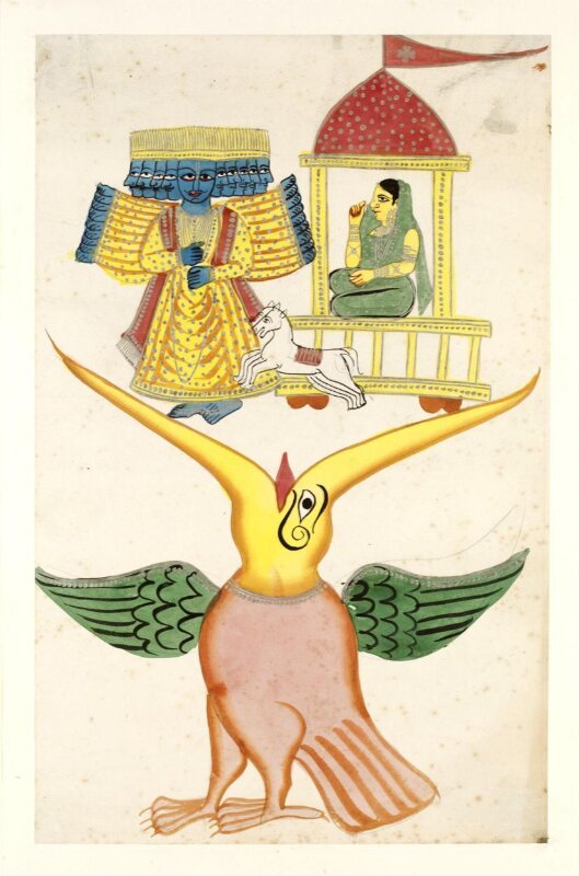 Jatayu, Ravana and Sita
