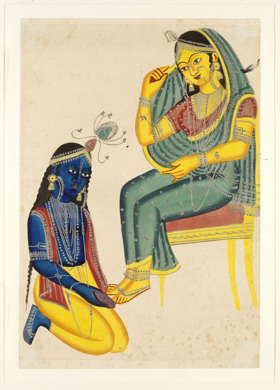 Krishna and Radha, ca. 1830