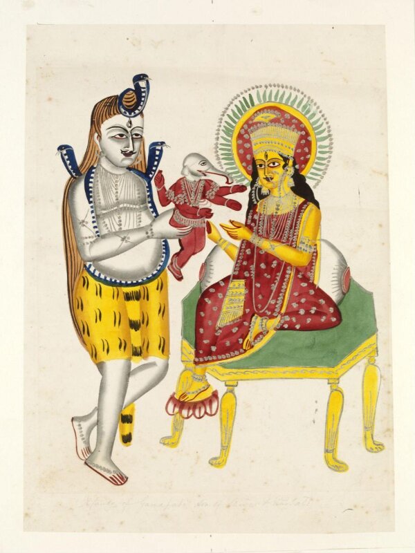 Shiva, Parvati and Ganesha