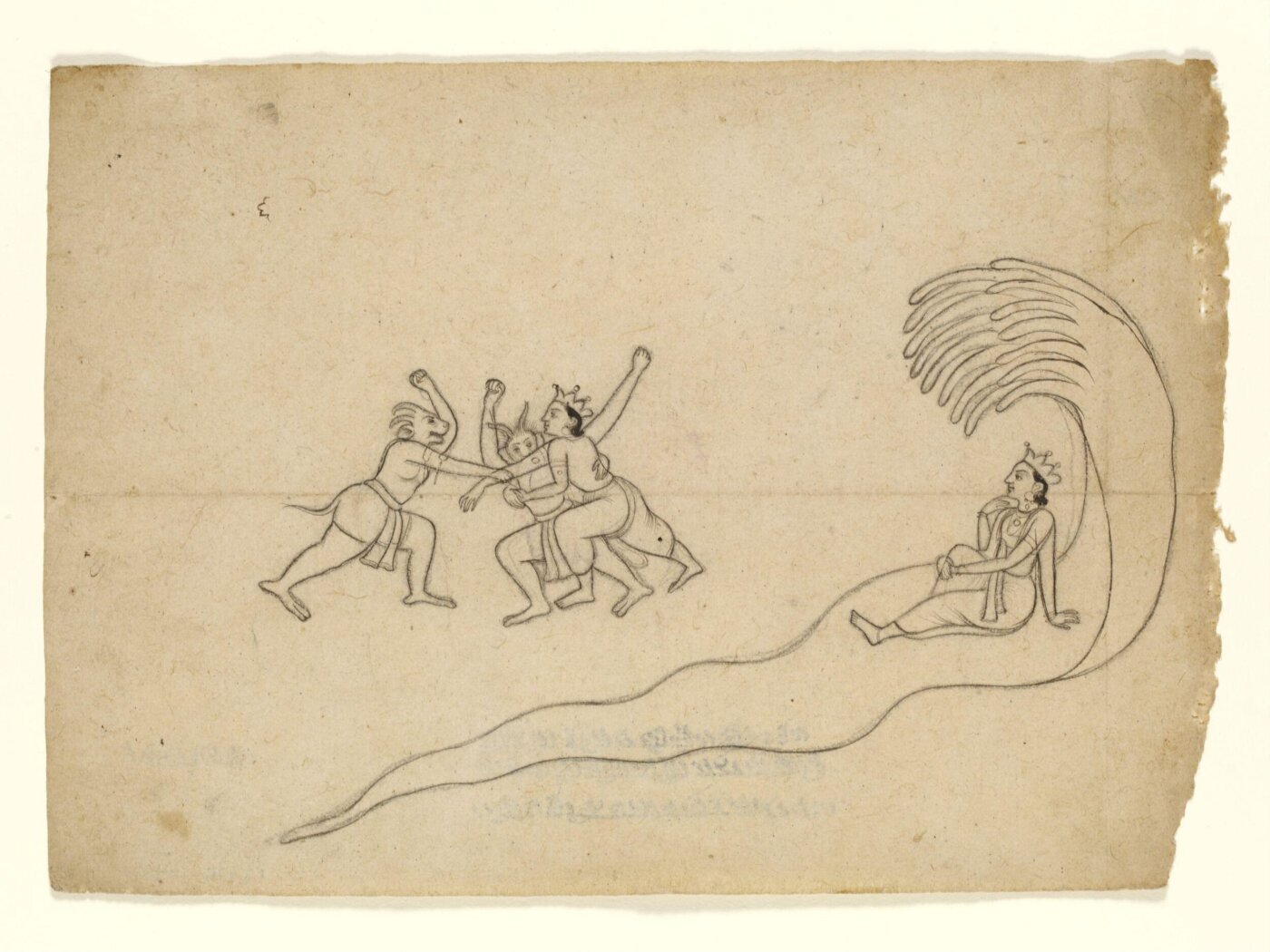 Unknown, Vishnu seated on Shesha