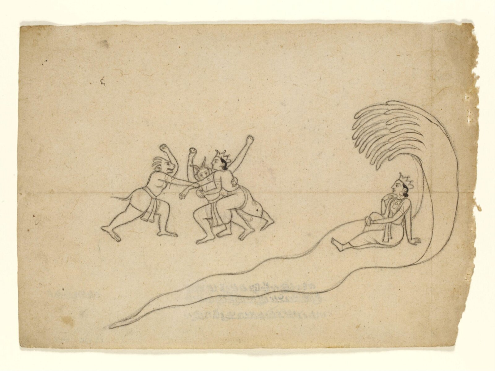 Vishnu seated on Shesha, ca. 1760