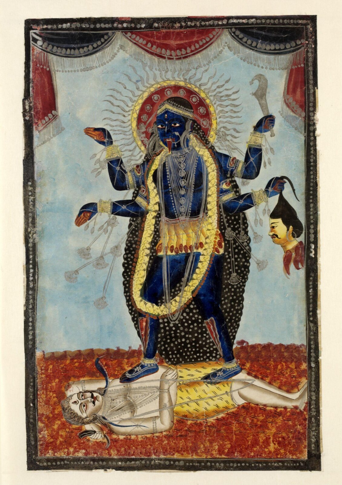 Kali and Shiva, ca. 1860