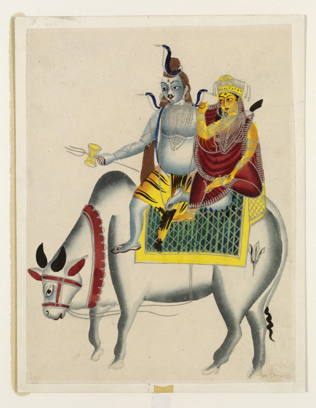 Shiva, Parvati and Nandi, ca.1855 - ca. 1860