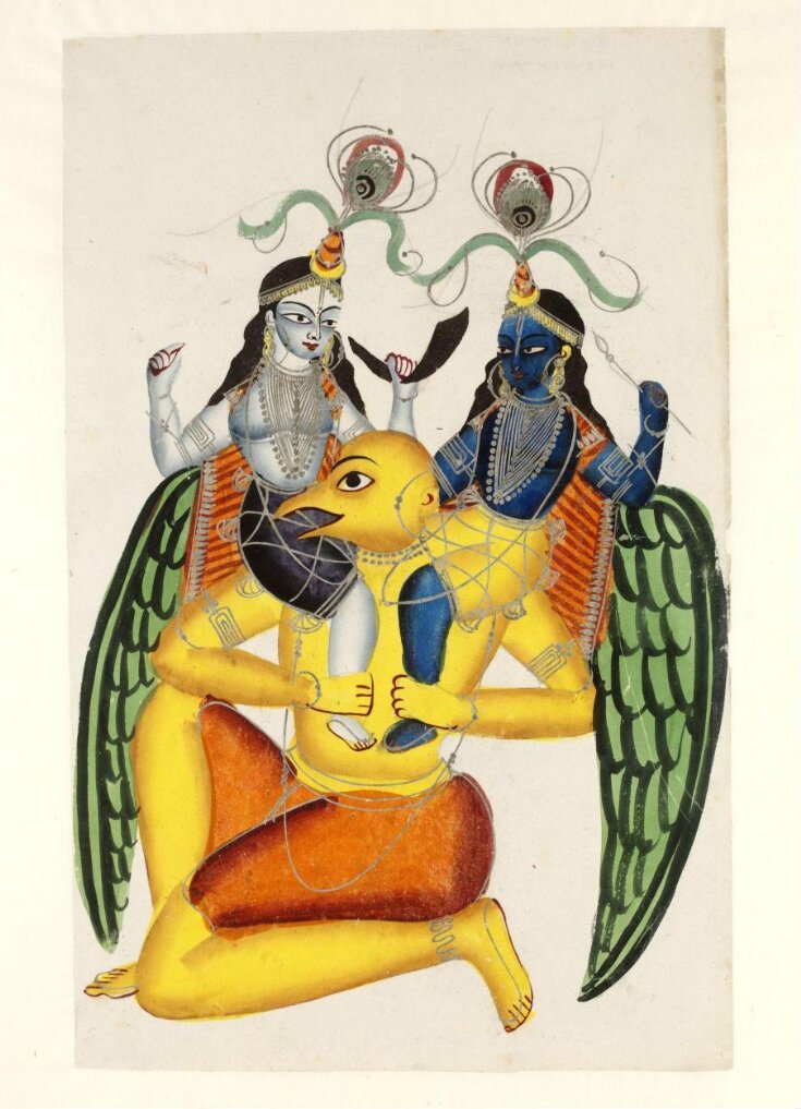 Garuda carrying Balarama and Krishna top image