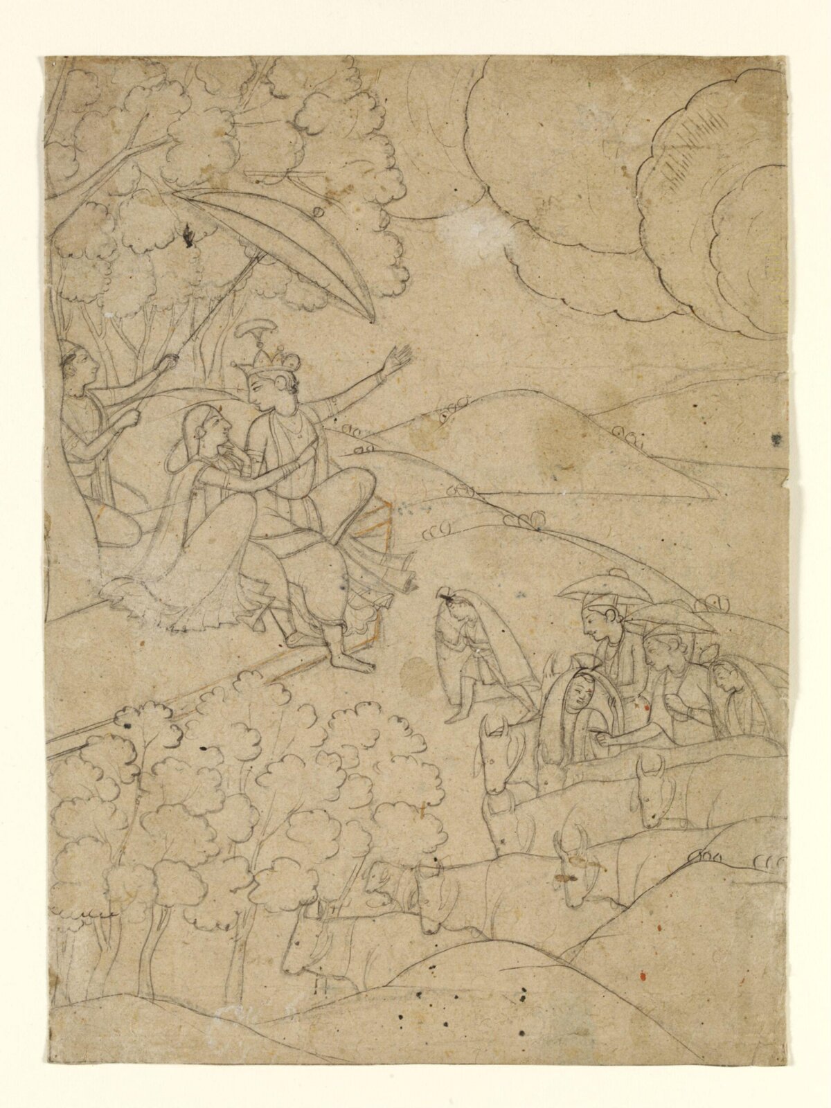 Radha and Krishna, 19th century