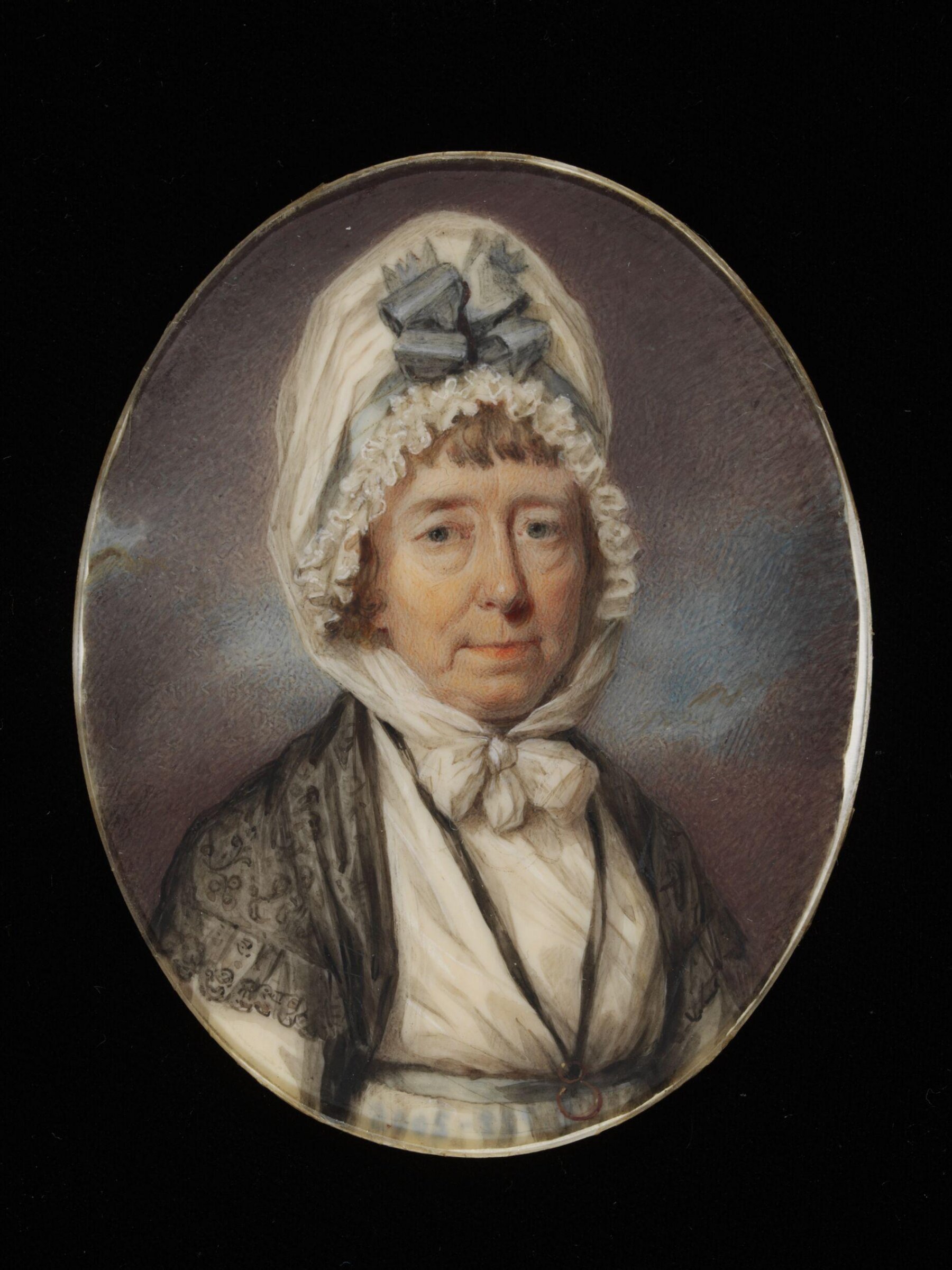 Portrait miniature of Juliet Anne Roberts, born Cozens (c.1755-c.1837), George Place, ca. 1797