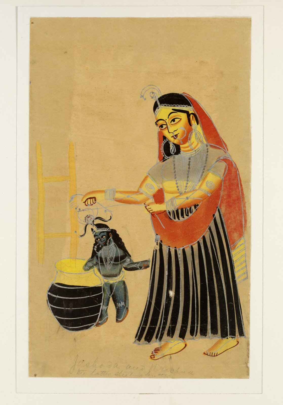 Krishna and Jasoda, ca. 1885