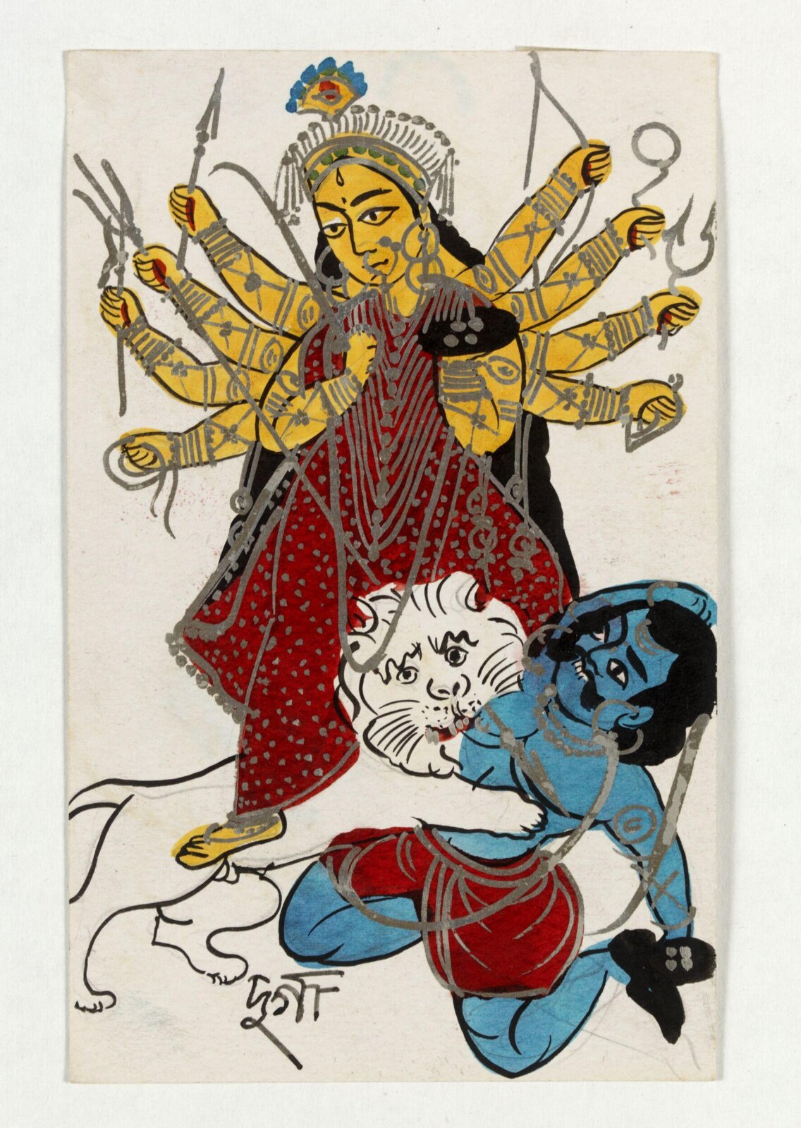 Durga and Mahishasura, ca. 1890
