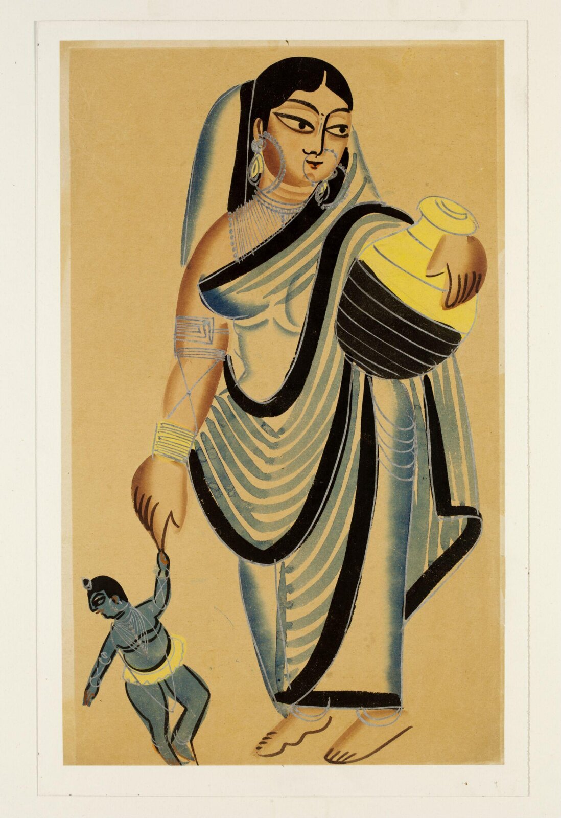 Jasoda and Krishna, ca. 1885