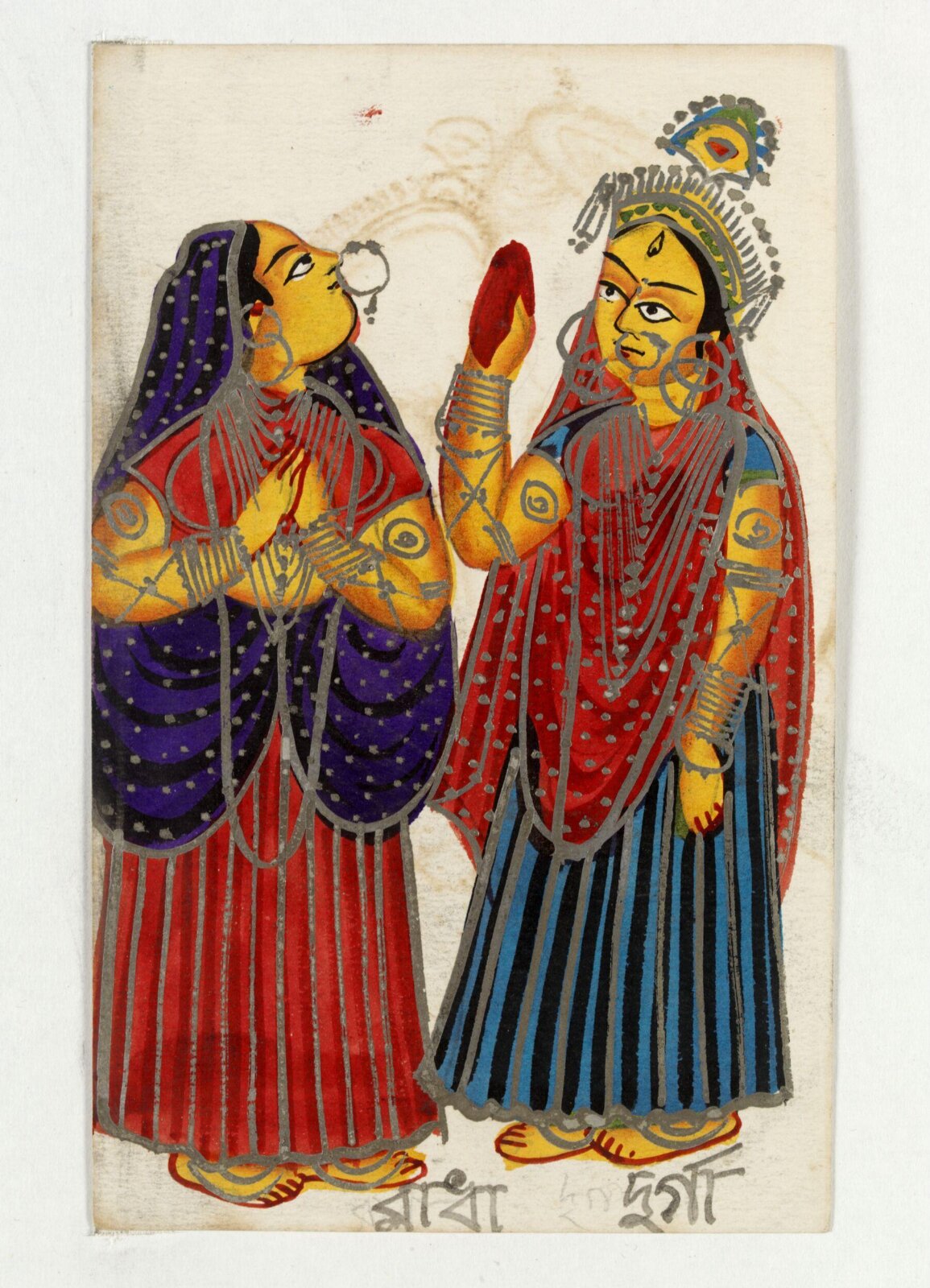 Radha and Durg, ca. 1890