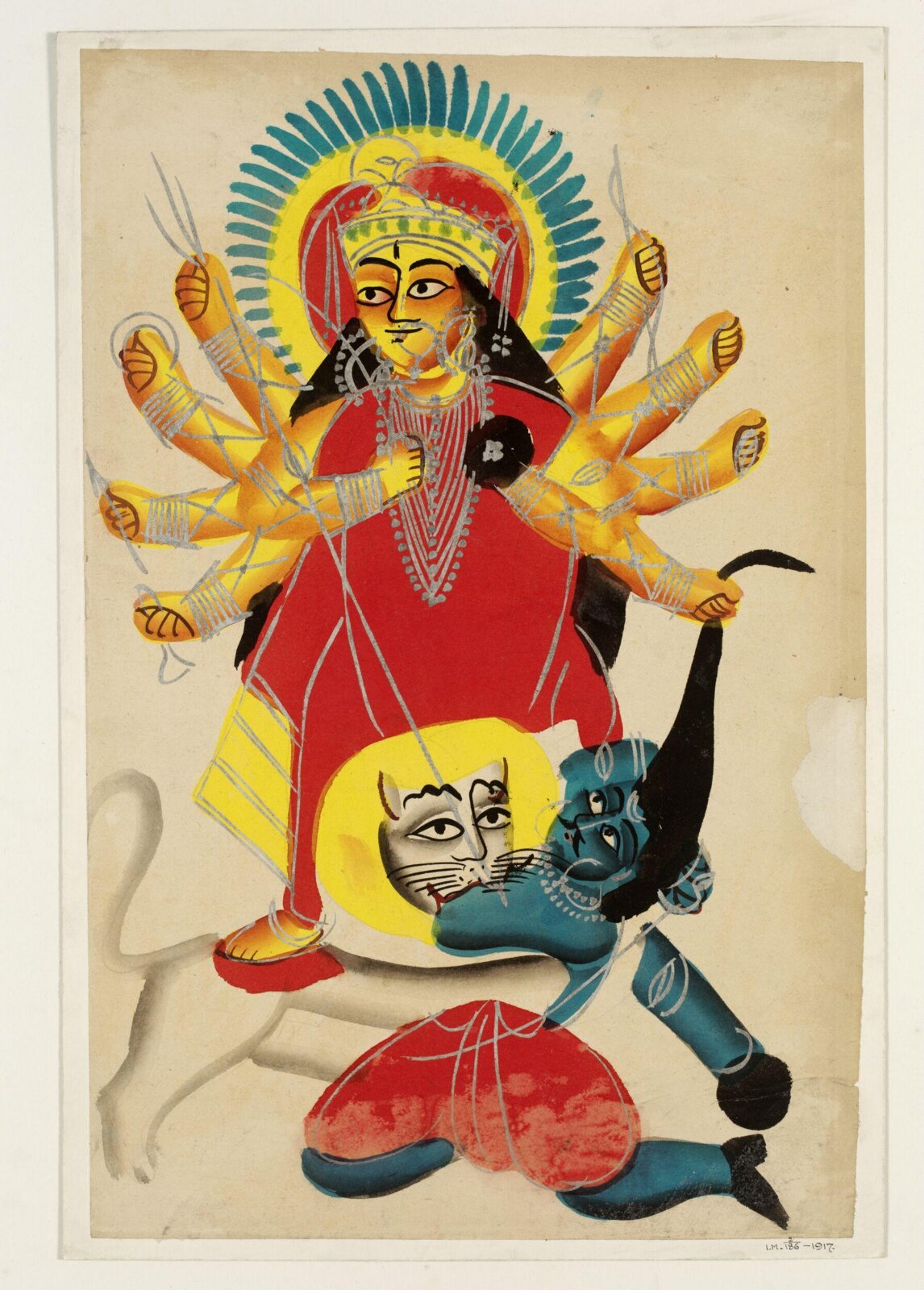 Durga and Mahishasura, ca. 1880