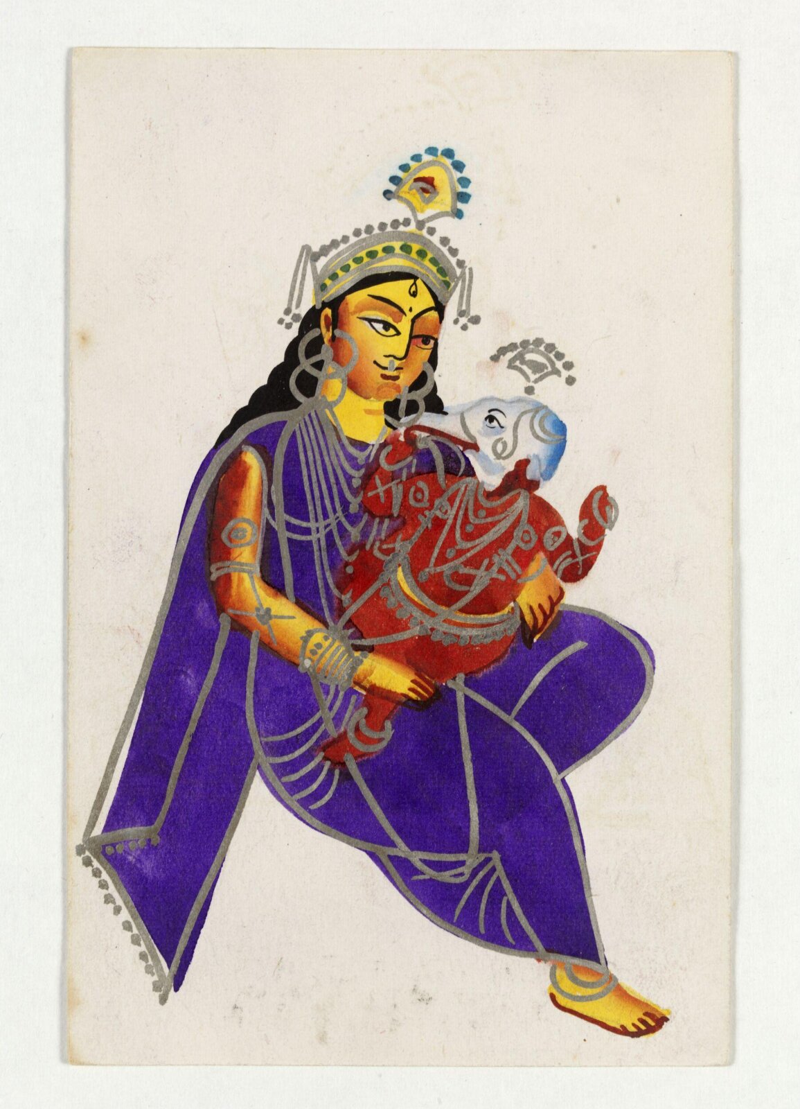 Parvati and Ganesha, ca. 1890